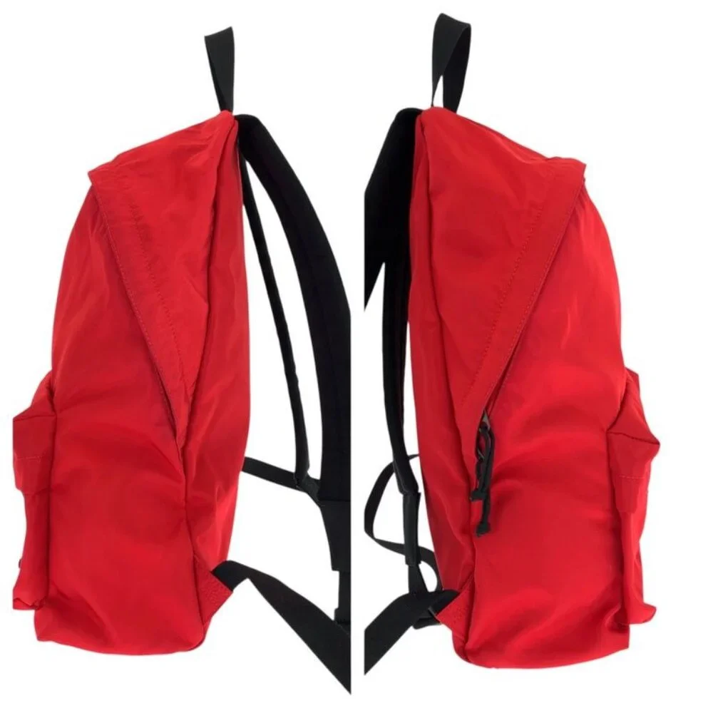 Balenciaga Explorer Red Black Nylon Backpack Daypack Backpack - Picture 8 of 9